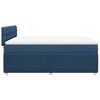 vidaXL Boxspring met matras stof blauw 160x200 cm