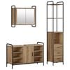 vidaXL Badkamerkastenset 3 st Artisanaal eiken 40 x 36 x 200,5 cm
