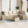 vidaXL Tuin Sofa Set 6 pcs Beige poly rattan