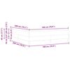vidaXL Bedframe met matras Zwart 180 x 200 cm Stof