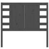 vidaXL Hoofdbord 106x4x100 cm massief grenenhout grijs