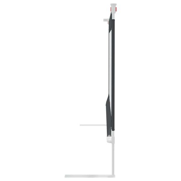 vidaXL Bedhekje peuter 180x25 cm stof donkergrijs