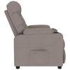 vidaXL Massagestoel stof taupe