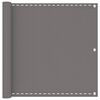 vidaXL Balkon Scherm Lichtgrijs 75 x 300 cm HDPE en Aluminium
