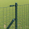 vidaXL Hek met Paal Groen 1 x 25 m Staal en PVC