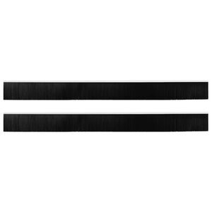 vidaXL Zelfklevende Deurborstels 2 pcs Wit 100 cm Aluminium Legering