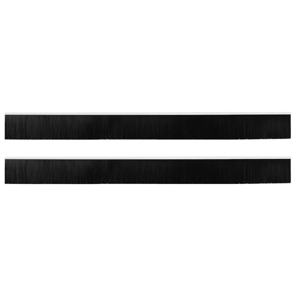 vidaXL Zelfklevende Deurborstels 2 pcs Wit 100 cm Aluminium Legering