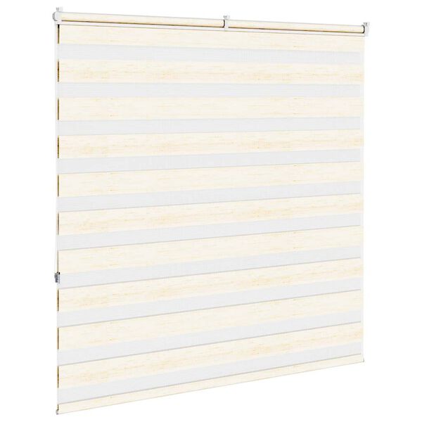 vidaXL Zebra rolgordijn 140x150 cm stofbreedte 135,9cm marmerbeige