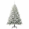 vidaXL Artificial Pre-lit Kerstboom met Ballenset Groen 180 cm