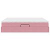 vidaXL Opbergbed met matras met matras Roze 180 x 200 cm Fluweel