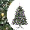 vidaXL Kunstkerstboom Groen 85 x 85 x 120 cm PVC en Plastic en Staal
