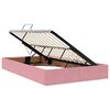 vidaXL Opbergbed met matras met matras Roze 120 x 200 cm Fluweel