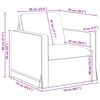vidaXL Bank Zwart Totale afmetingen: 78 x 78 x 80 cm (B x D x H)