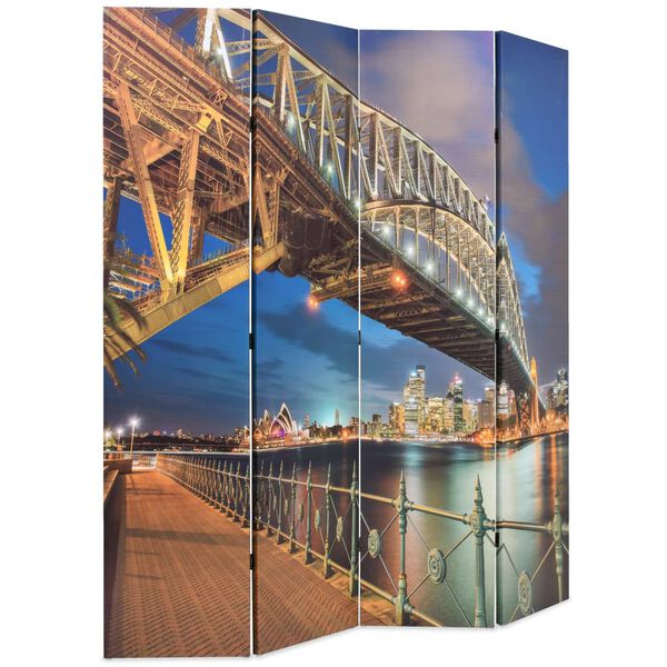 vidaXL Kamerscherm inklapbaar Sydney Harbour Bridge 160x170 cm