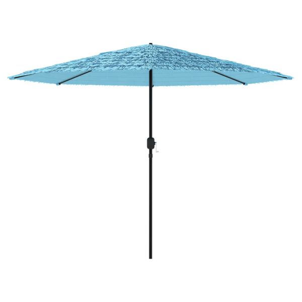 vidaXL Parasol met stalen paal 324x324x247 cm blauw