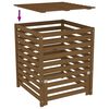vidaXL Compostbak 82,5x82,5x99,5 cm massief grenenhout honingbruin