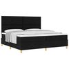 vidaXL Boxspringbed met matras met hoofdeinde Zwart 200 x 200 cm Stof