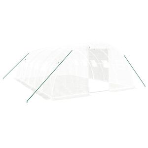 vidaXL Tuinkas met stalen frame 24 m&sup2; 6x4x2 m wit