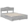 vidaXL Bedframe met hoofdeinde Grijs Sonoma 160 x 200 cm Bewerkt hout