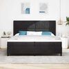 vidaXL Boxspringbed met matras met LED Zwart 200 x 200 cm Fluweel