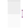 vidaXL Rolgordijn verduisterend 100x210cm stofbreedte 95,7cm wit