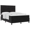 vidaXL Boxspringbed met hoofdeinde Zwart 140 x 190 cm Fluweel
