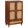 vidaXL Hoge Kast met lade Bruin 60 x 33,5 x 100 cm Massief Mango Hout