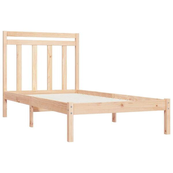vidaXL Bedframe massief hout 100x200 cm