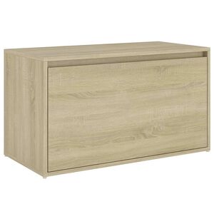 vidaXL Halbank 80x40x45 cm bewerkt hout sonoma eikenkleurig
