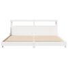vidaXL Bedframe zonder matras massief grenenhout wit 200x200 cm