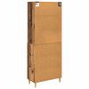 vidaXL Hoge kast Oud Hout 69,5 x 32,5 x 180 cm Bewerkt hout