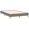 vidaXL Bedframe zonder matras 120x200 cm stof donkergrijs