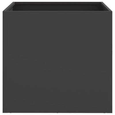 vidaXL Plantenbak 42x40x39 cm koudgewalst staal zwart