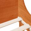 vidaXL Bedframe zonder matras massief grenenhout wasbruin 180x200 cm