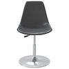 vidaXL Eetkamerstoelen draaibaar 4 st PP grijs