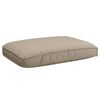 vidaXL Bankstel met kussen Taupe 133 x 92 x 69 cm Massief Acaciahout
