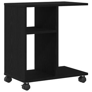 vidaXL Bijzettafel Zwart eiken 50 x 30 x 55 cm Bewerkt hout
