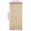 vidaXL Vliegengordijn 90x220 cm chenille beige