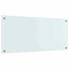 vidaXL Keuken Achterwand Wit 90 x 40 cm gehard glas