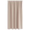 vidaXL Zwart-out Gordijnen met Ringen 2 pcs Taupe 140 x 140 cm