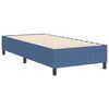 vidaXL Boxspring bed Blauw 90 x 200 cm Katoenen stof