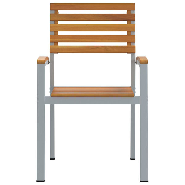 vidaXL Tuinstoel 2 pcs Bruin 56 x 57 x 87 cm Massief Acaciahout