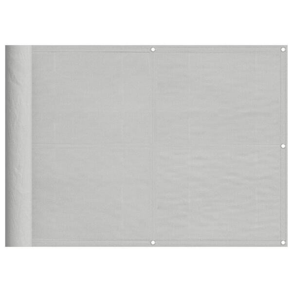vidaXL Balkonscherm 75x500 cm 100% oxford polyester lichtgrijs