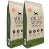 vidaXL Premium hondenvoer droog Adult Active Chicken & Fish (2 x 15 kg)