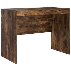 vidaXL Bureau Gerookt eiken 100 x 50 x 76 cm