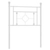 vidaXL Vervangend hoofdbord 75 cm metaal wit