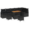 vidaXL Tuin Sofa Set 9 st Zwart Poly riet