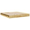 vidaXL Bedframe zonder matras 180x200 cm massief hout eiken