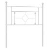 vidaXL Vervangend hoofdbord 90 cm metaal wit
