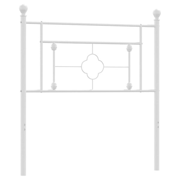 vidaXL Vervangend hoofdbord 90 cm metaal wit